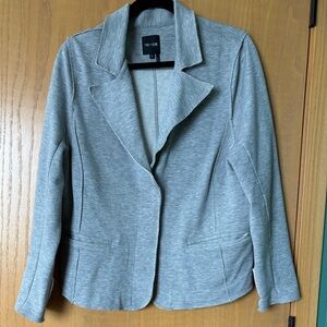 NIC+ZOE Light Gray Knit Blazer Jacket